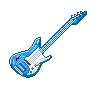 blue electric guitar