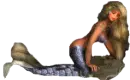 Crouching mermaid
