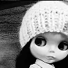 black and white