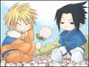 Naruto & Sasuke Picking Flowers