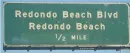 Rodondo Beach Highway Sign
