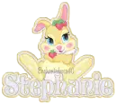 BUNNY WITH STEPHANIE NAME