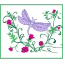 Dragonfly With Vines