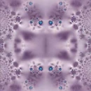 lilac with blue dots