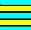 blue yellow and black stripes