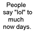 "Lol"