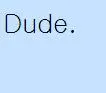 Dude