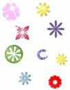 glitter shapes