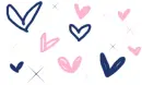 Scribbled Hearts