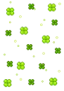 kawaii animated GIF background - clover