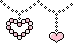 pink heart divider