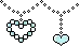blue heart divider