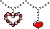 red heart divider