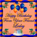 Happy Birthday From Your Friend Lesley
