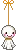 orange kawaii ghost