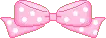 pink polka dot bow