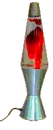 red lava lamp