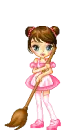 Cleaning in Pink