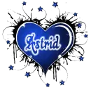 astrid blue animated heart