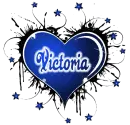 victoria blue animated heart