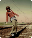 on the tracks