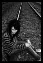 sitting on the tracks