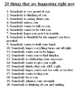 20 things