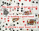 Game of Life like a hand of cards