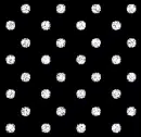 black and silver polkadots