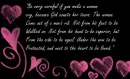 never break a woman's heart