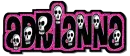 adrianna pink skulls