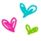 colorful hearts