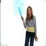 Emily Osment drawing the disney mouse