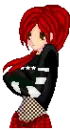 red haired anime girl