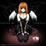 evil black winged girl