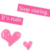 staring is rude