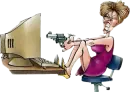 shooting the computer