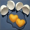 heart eggs