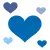 blue hearts