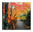 snowing in autumn