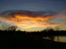 clouds and pond