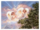 Angels in clouds