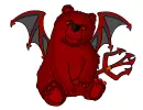 Evil red bear