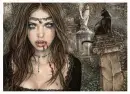 Vitoria Frances vampire woman and cat