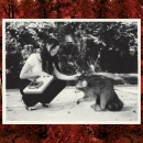 meg white and her pet Mr.Stirips 