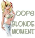 Oops blonde moment