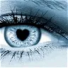 Blue Heart Eye