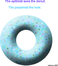 Donut with shiny candy sprinkles.