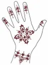 Henna Tattooed Hand