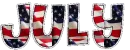 July   -Indep. Day Flags-